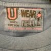 VTG UNIVERSITY WEAR MENS LARGE FADED BLUE HVY WT COTTON POCKET TEE NO SHRINK L - Image 2