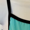 GK DANCE TOP ADULT SMALL AQUA NYLON/SPANDEX CAMISOLE DANCE CHEER JAZZ GYM Sz AS - Image 2