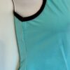 GK DANCE TOP ADULT SMALL AQUA NYLON/SPANDEX CAMISOLE DANCE CHEER JAZZ GYM Sz AS - Image 3