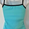 GK DANCE TOP ADULT SMALL AQUA NYLON/SPANDEX CAMISOLE DANCE CHEER JAZZ GYM Sz AS - Image 6