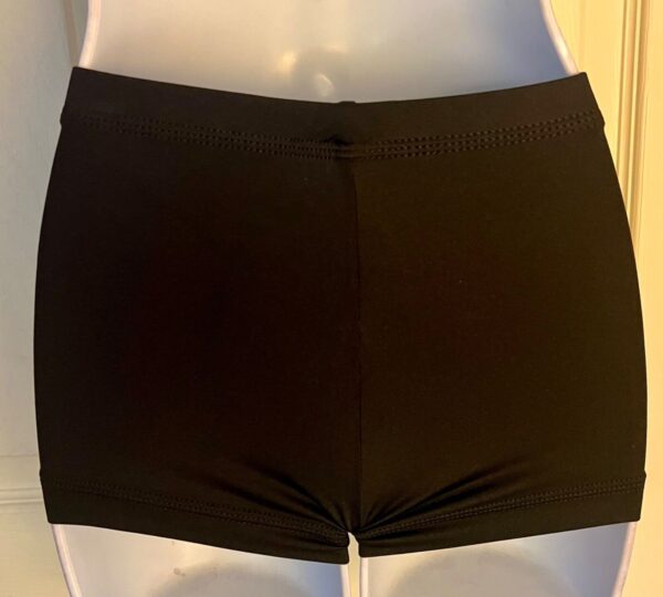 GK CHEER MICRO MINI WORKOUT SHORTS ADULT X-SMALL BLACK NYLON/SPANDEX JA GYM XS - Image 6