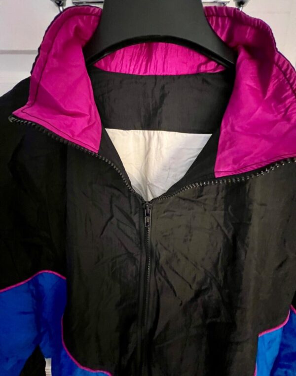 GK WARM UP ADULT LARGE CRINKLE NYLON BLACK GYMNAST SPORT JACKET SZ L NWT! - Image 3