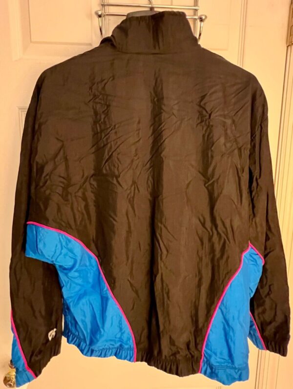 GK WARM UP ADULT LARGE CRINKLE NYLON BLACK GYMNAST SPORT JACKET SZ L NWT! - Image 5