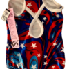 GK "LIQUID AMERICA" VELVET CHILD X-SMALL STARS GYMNASTICS DANCE TANK LEOTARD XS - Image 8