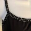 GK DANCE JAZZ ADULT MEDIUM BLACK MICROFIBER FOIL STRAPPY BACK CAMISOLE TOP SZ M - Image 2