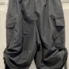 GK HIP-HOP LOOSE STREET DANCE UNISEX SMALL BLACK CARGO CAPRI PANTS Sz AS NWT!