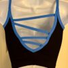 GK DANCE TOP ADULT X-SMALL BLACK MICROFIBER CAMISOLE DANCE CHEER JAZZ GYM AXS - Image 4