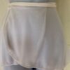 LEOâ€™S GK DANCE BALLET CLASSIC CREPE WRAP SKIRT TIE GIRLS ONE SIZE WHITE Sz OS