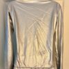 GK WARM UP JACKET ADULT SMALL SILVER METALLIC ZIP FRONT GYMNASTICS DANCE CHEER S - Image 3