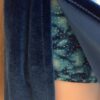 GK ICE FIGURE SKATE DRESS ADULT SMALL OCEAN VELVET FOIL PRINT ASYM TANK AS NWT! - Image 5