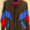 GK BLACK  RED SUPPLEX ADULT LARGE GYMNAST ALL SPORT TRADITIONAL WARM UP JACKET L - Image 2