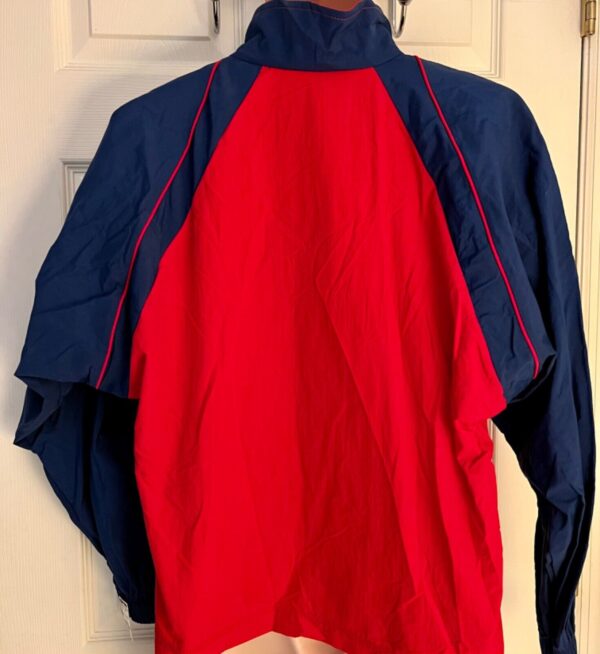 GK WARM UP JACKET ADULT SMALL SUPPLEX NAVY RED PIPING PERFORMANCE FIT GYM Sz S - Image 5