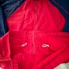 GK WARM UP JACKET ADULT SMALL SUPPLEX NAVY RED PIPING PERFORMANCE FIT GYM Sz S - Image 7