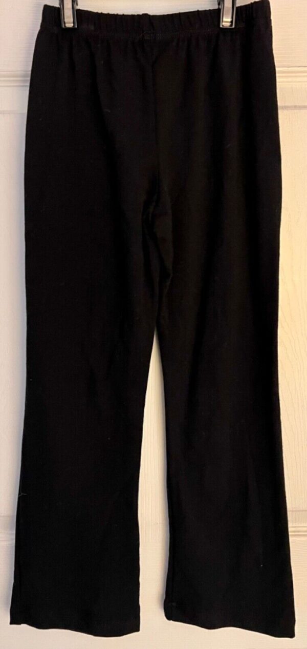 GK WARM UP CHILD SMALL BLACK COTTON/SPANDEX BOOT CUT ICE SKATE ATHLETIC PANTS CS - Image 5