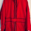 GK TUNIC LENGTH WARM UP JACKET UNISEX ADULT MED RED SUPPLEX GYMNASTIC CHEER Sz M
