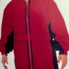 GK TUNIC LENGTH WARM UP JACKET UNISEX ADULT MED RED SUPPLEX GYMNASTIC CHEER Sz M - Image 7