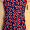 GK CARLY PATTERSON CHILD TODDLER NAVY RED FOIL STARS GYMNASTICS DANCE BIKETARD