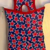GK CARLY PATTERSON CHILD TODDLER NAVY RED FOIL STARS GYMNASTICS DANCE BIKETARD - Image 4
