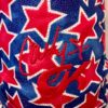 GK CARLY PATTERSON CHILD TODDLER NAVY RED FOIL STARS GYMNASTICS DANCE BIKETARD - Image 9