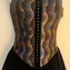 GK ICE FIGURE SKATE BLACK PEARL FOIL TRICOT ADULT SMALL VELVET CAMI DRESS Sz AS