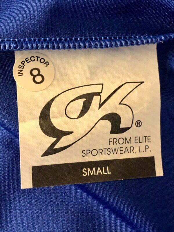 GK COMPETITION SHIRT SINGLET CHILD SMALL ROYAL N/S TRADITIONAL LEG CUT Sz CS NWT - Image 7