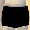 GK BLACK VELVET ADULT X-SMALL MICRO MINI CRYSTALS CHEER DANCE GYMNASTS SHORTS XS - Image 7