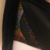 GK ICE FIGURE SKATE BLACK PEARL FOIL TRICOT ADULT SMALL VELVET CAMI DRESS Sz AS - Image 5