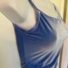 GK DANCE JAZZ CHEER TOP ADULT SMALL BLUE VELVET X-BACK STRAPS CAMISOLE Sz AS NWT - Image 2