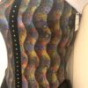 GK ICE FIGURE SKATE BLACK PEARL FOIL TRICOT ADULT SMALL VELVET CAMI DRESS Sz AS - Image 6