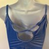 GK DANCE JAZZ CHEER TOP ADULT SMALL BLUE VELVET X-BACK STRAPS CAMISOLE Sz AS NWT - Image 5