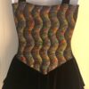 GK ICE FIGURE SKATE BLACK PEARL FOIL TRICOT ADULT SMALL VELVET CAMI DRESS Sz AS - Image 8