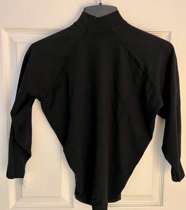 GK ICE FIGURE BOYS SMALL LgSLV BLACK COTTON/SPANDEX RAGLAN TN SKATE SHIRT Sz CS - Image 6