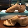 LEO'S DANCEWEAR JAZZ ADULT SIZE 5.5 GIOFLEX SLIP-ON TAN LEATHER BOOT Sz 5.5 NIB!