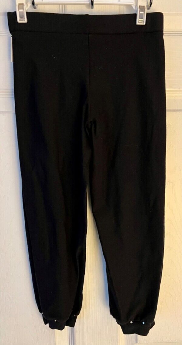 GK DANCE BLACK CAPRI LADIES X-SMALL COTTON/SPANDEX JA CUFFS CAPRI CHEER Sz AXS - Image 3