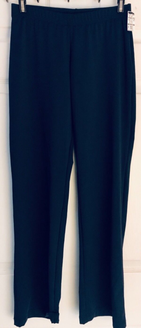 GK NAVY DRY TECH  WARM UP LADIES SMALL GYMNASTICS CHEER FITTED PANTS Sz AS NWT - Image 2