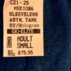 GK ICE FIGURE SKATE DRESS ADULT SMALL OCEAN VELVET FOIL PRINT ASYM TANK AS NWT! - Image 8