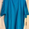 VTG UNIVERSITY WEAR MENS X-LARGE TURQUOISE HVY WT COTTON POCKET TEE NO SHRINK XL - Image 2