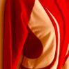 GK LADIES MEDIUM BRUSH TRICOT RED/WHITE GYMNAST CHEER WARM UP JACKET SIZE Sz AM - Image 2