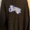 GK CHEER ADULT UNISEX LARGE BLACK HOODIE 50/50 GLITZY LOGO SWEATSHIRT Sz L NWT!