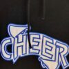 GK CHEER ADULT UNISEX LARGE BLACK HOODIE 50/50 GLITZY LOGO SWEATSHIRT Sz L NWT! - Image 2