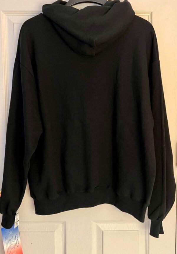 GK CHEER ADULT UNISEX LARGE BLACK HOODIE 50/50 GLITZY LOGO SWEATSHIRT Sz L NWT! - Image 3