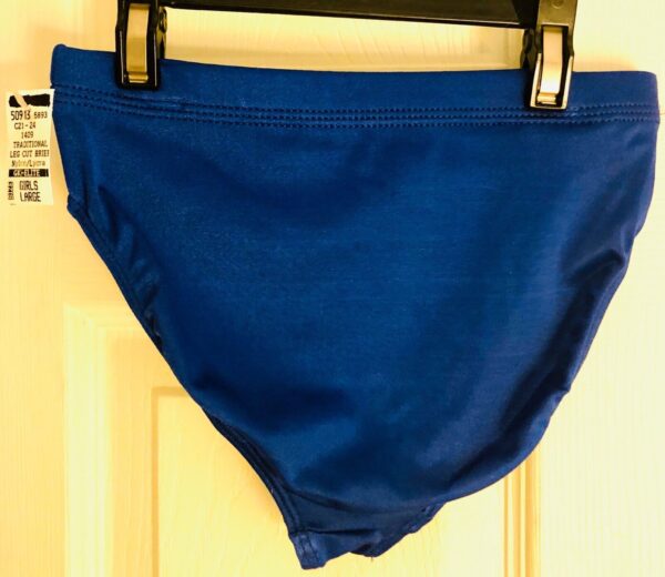 GK ELITE ANTRON/STRCH CHILD LARGE TRADITIONAL LEG CUT BRIEF BLUE Sz CL NWT! - Image 2