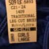 GK ELITE ANTRON/STRCH CHILD LARGE TRADITIONAL LEG CUT BRIEF BLUE Sz CL NWT! - Image 3
