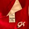 GK LADIES MEDIUM BRUSH TRICOT RED/WHITE GYMNAST CHEER WARM UP JACKET SIZE Sz AM - Image 6