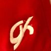 GK LADIES MEDIUM BRUSH TRICOT RED/WHITE GYMNAST CHEER WARM UP JACKET SIZE Sz AM - Image 7