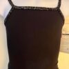 GK DANCE JAZZ CHILD LARGE MICROFIBER MATRIX FOIL CHEER GYMNAST CAMISOLE TOP SZ L