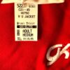 GK LADIES MEDIUM BRUSH TRICOT RED/WHITE GYMNAST CHEER WARM UP JACKET SIZE Sz AM - Image 8