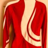 GK LADIES MEDIUM BRUSH TRICOT RED/WHITE GYMNAST CHEER WARM UP JACKET SIZE Sz AM - Image 9