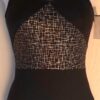 NWT! GK ELITE CHILDS BLACK HALTER FOIL GYMNASTICS DANCE LEO SIZE CL