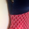 GK CAP SLEEVE ICE FIGURE SKATE LADIES X-SMALL BLUE VELVET CREPE PRINT DRESS AXS - Image 4